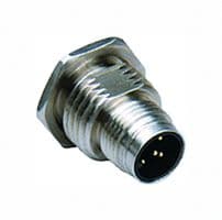 120084-5181 - MOLEX - 120084-5181 - Sensor Connector, Ultra-Lock 120084 Series, M12, Male, 5 Positions, PCB Pin, Straight Panel Mount
