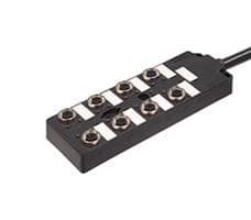 120248-0046 - MOLEX - 120248-0046 - Sensor Distribution Box, 5m Cable, M12 Connector - 5 Pole, 8 Ports, MPIS 120248 Series