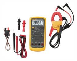FLUKE-87V/IMSK - FLUKE - FLUKE-87V/IMSK - DMM Kit, Fluke-87V Multimeter, Current Clamp, Thermocouple Probe, Test Leads, Alligator Clips