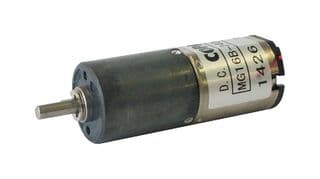 MG16B-120-AA-00 - NIDEC COMPONENTS - MG16B-120-AA-00 - Geared DC Motor, 120:1, 6 V, 127 rpm, 90 mN-m, 120
