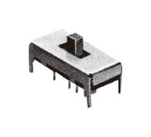 MFS201PA-5-Z - NIDEC COMPONENTS - MFS201PA-5-Z - Slide Switch, DP3T, On-On-On, Through Hole, MFS Series, 300 mA