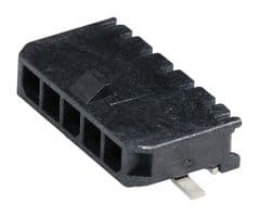 43650-0513 - MOLEX - 43650-0513 - Pin Header, Power, Wire-to-Board, 3mm, 1 Rows, 5 Contacts, Surface Mount Right Angle