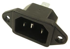 CL1920RB1 - CLIFF ELECTRONIC COMPONENTS - CL1920RB1 - IEC Power Connector, IEC C14 Inlet, 10 A, 250 VAC, Quick Connect, Flange Mount, MS
