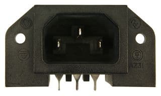 CL19210 - CLIFF ELECTRONIC COMPONENTS - CL19210 - IEC Power Connector, IEC C14 Inlet, 10 A, 250 VAC, Flange Mount, MS