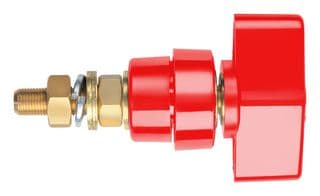 POL 102 L / RT - SCHUTZINGER - POL 102 L / RT - Binding Post, 100 A, 1 kV, Panel Mount, Red