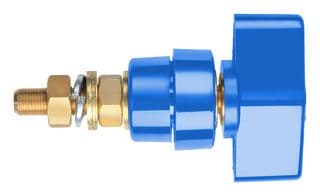 POL 102 L / BL - SCHUTZINGER - POL 102 L / BL - Binding Post, 100 A, 1 kV, Panel Mount, Blue