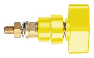 POL 102 L / GE - SCHUTZINGER - POL 102 L / GE - Binding Post, 100 A, 1 kV, Panel Mount, Yellow