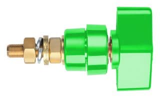POL 102 L / GN - SCHUTZINGER - POL 102 L / GN - Binding Post, 100 A, 1 kV, Panel Mount, Green