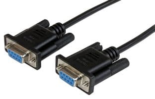 SCNM9FF1MBK - STARTECH - SCNM9FF1MBK - Computer Cable, 1m Black DB9 RS232 Serial Null Modem Cable F/F
