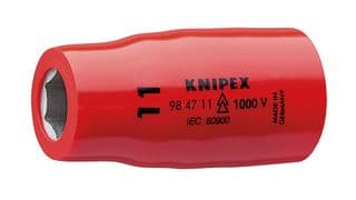 98 47 10 - KNIPEX - 98 47 10 - Socket, Hexagon, 0.5" Drive, 10 x 54 mm