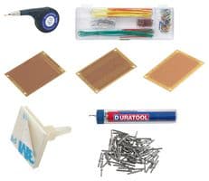 35421452 - MULTICOMP PRO - 35421452 - Assortment Kit, Desoldering Wick/Solder Wire/Stripboard/Jumper Wire kit/PCB Feet & 100Pk Solder Pins