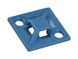 7TAG009660R0013 - ABB - 7TAG009660R0013 - Mounting Base, 2-Way/4-Way, Nylon 6.6, Blue, Adhesive Mount, 19 mm x 19 mm x 4.9 mm