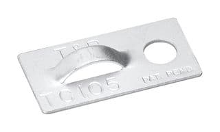 7TAG009680R0006 - ABB - 7TAG009680R0006 - Mounting Plate, Aluminium, 25.4 mm x 13.2 mm x 3.8 mm