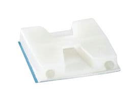 7TAG009820R0036 - ABB - 7TAG009820R0036 - Mounting Base, 2-Way, Nylon 6.6, Natural, Adhesive Mount, 28.6 mm x 28.6 mm x 5.7 mm