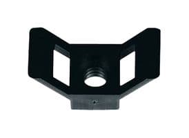 7TCG009750R0009 - ABB - 7TCG009750R0009 - Mounting Base, Nylon 12, Black, 22.9 mm, 13.8 mm, Screw Mount