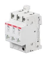 2CTB803853R4300 - ABB - 2CTB803853R4300 - Surge Protector, Surge Protector, 3 Pole, Type 2, 70 kA, 440 VAC, DIN Rail