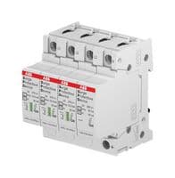 2CTB815710R1900 - ABB - 2CTB815710R1900 - Surge Protector, Surge Protector, 4 Pole, Type 1 & 2, 80 kA, 275 VAC, DIN Rail