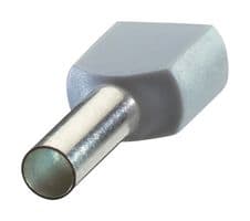 7TAI029790R0048 - ABB - 7TAI029790R0048 - Wire Ferrule, Twin Wire, 12 AWG, 4 mm², 12 mm, Grey, Sta-Kon