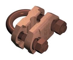7TCA083220R0016 - ABB - 7TCA083220R0016 - Cable to Rod Clamp, Type GUV, Copper, 12 mm to 20 mm, 70 mm2 to 150 mm2