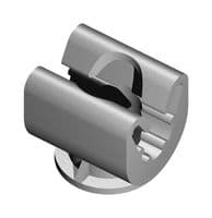 7TCA083570R0000 - ABB - 7TCA083570R0000 - Push-In Clip, Non-Metallic, Black, 8 mm Dia, Solid Circular Conductor