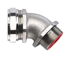 7TCA296030R0152 - ABB - 7TCA296030R0152 - Conduit Connector, 45 Degree, Liquidtight, 20 mm, Brass