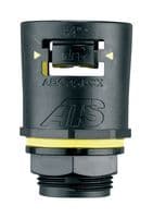 7TCA296170R0774 - ABB - 7TCA296170R0774 - Conduit Connector, Straight, 54 mm, Nylon 6.6/TPE Thread, Black/Yellow