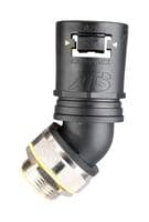 7TCA296170R0638 - ABB - 7TCA296170R0638 - Conduit Connector, 45 Degree, 42 mm, Nylon 6.6/TPE/Brass Tread, Black/Yellow