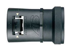 7TCA296170R0577 - ABB - 7TCA296170R0577 - Conduit Connector, Straight, 34 mm, Nylon 6.6/TPE/Brass Tread, Black/Yellow