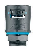 7TCA296170R0513 - ABB - 7TCA296170R0513 - Conduit Connector, Straight, 34 mm, Nylon 6.6/TPE Thread, Black/Blue
