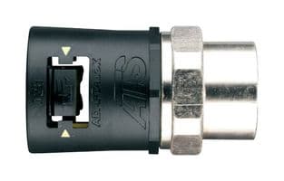 7TCA296170R0647 - ABB - 7TCA296170R0647 - Conduit Connector, Straight, 42 mm, Nylon 6.6/TPE/Brass Tread, Black/Yellow