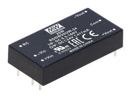 RSDW20UW-05 - MEAN WELL - RSDW20UW-05 - Isolated Through Hole DC/DC Converter, Railway, DIP, 18:1, 20 W, 1 Output, 5 V