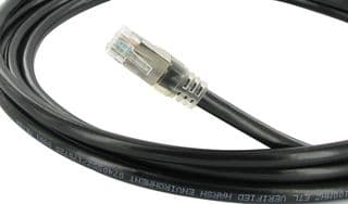 RJFSFTP5E1000 - AMPHENOL SOCAPEX - RJFSFTP5E1000 - Ethernet Cable, Cat5e, RJ45 Plug to RJ45 Plug, SFTP (Screened Foiled Twisted Pair), Black, 10 m