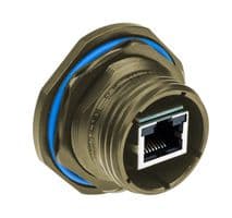 RJFTV7PEM1N - AMPHENOL SOCAPEX - RJFTV7PEM1N - In-Line Adapter, Jam Nut, Adaptor, In-Line, RJ45, RJ45, RJFTV