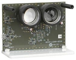 SECO-RANGEFINDER-GEVK - ONSEMI - SECO-RANGEFINDER-GEVK - Development Kit, MICRORB-10010-MLP/NSVF4015SG4/NBA3N012C/NCP81074A, SiPM dToF LiDAR