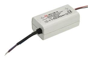 APV-12E-15 - MEAN WELL - APV-12E-15 - LED Driver, LED Lighting, 12 W, 15 VDC, 800 mA, Constant Voltage, 180 V