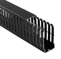 10490054Y - BETADUCT - 10490054Y - Trunking, Narrow Slot, 75 mm (H) x 50 mm (W) x 2 m (L), Black, PVC