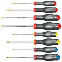 AT.J8PB - FACOM - AT.J8PB - Screwdriver Set, Slotted, Phillips, Pozidriv, 8 Piece