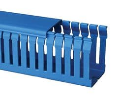 20476054H - BETADUCT - 20476054H - Trunking, Narrow Slot, 79 mm (H) x 55 mm (W) x 2 m (L), Blue, Noryl