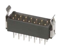 B5743-204-M-T-1 - HARWIN - B5743-204-M-T-1 - Pin Header, Wire-to-Board, 2 mm, 2 Rows, 4 Contacts, Through Hole Straight, Datamate L-Tek B5743