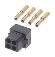 B5740-204-F-C-2 - HARWIN - B5740-204-F-C-2 - Rectangular Connector, Datamate L-Tek B5740, 4 Contacts, Receptacle, 2 mm, Crimp, 2 Row