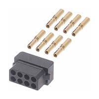 B5740-208-F-C-2 - HARWIN - B5740-208-F-C-2 - Rectangular Connector, Datamate L-Tek B5740, 8 Contacts, Receptacle, 2 mm, Crimp, 2 Row