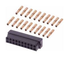 B5740-220-F-C-2 - HARWIN - B5740-220-F-C-2 - Rectangular Connector, Datamate L-Tek B5740, 20 Contacts, Receptacle, 2 mm, Crimp, 2 Row