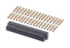 B5740-234-F-D-2 - HARWIN - B5740-234-F-D-2 - Rectangular Connector, Datamate L-Tek B5740, 34 Contacts, Receptacle, 2 mm, Crimp, 2 Row