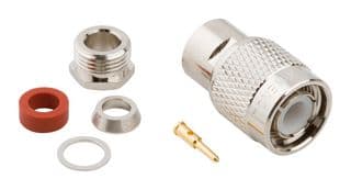 000-79875-RFX - AMPHENOL RF - 000-79875-RFX - RF / Coaxial Connector, TNC Coaxial, Straight Plug, Solder, 50 ohm, RG58, RG142A, Brass