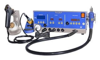 FR702-72 - HAKKO - FR702-72 - Rework Station, Soldering/Desoldering/Hot Air/SMD Rework, Multi-port, 4 in 1, 1.03 W, 24 Vac