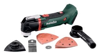 MT 18 LTX - METABO - MT 18 LTX - Cordless Multi-Tool, Plunge Saw Blade/Hook/Loop Sand Plate &P80/P120 Sheet/Multi Adaptor