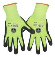 60186 - KLEIN TOOLS - 60186 - Safety Glove, Cut Level 4, Seamless Knit Cuff, L, 49% HPPE/26% Nitrile/16% Polyester/9% Spandex