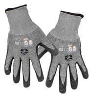 60197 - KLEIN TOOLS - 60197 - Safety Glove, Cut Level 4, Seamless Knit Cuff, XL, 49% HPPE/26% Nitrile/16% Polyester/9% Spandex