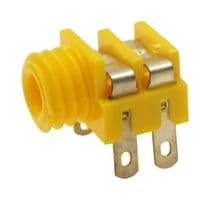 CL1382Y - CLIFF ELECTRONIC COMPONENTS - CL1382Y - 3.5MM MONO JACK, 2POS, PANEL, YLW