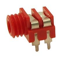 CL1384R - CLIFF ELECTRONIC COMPONENTS - CL1384R - 3.5MM MONO JACK, 2POS, PCB, RED